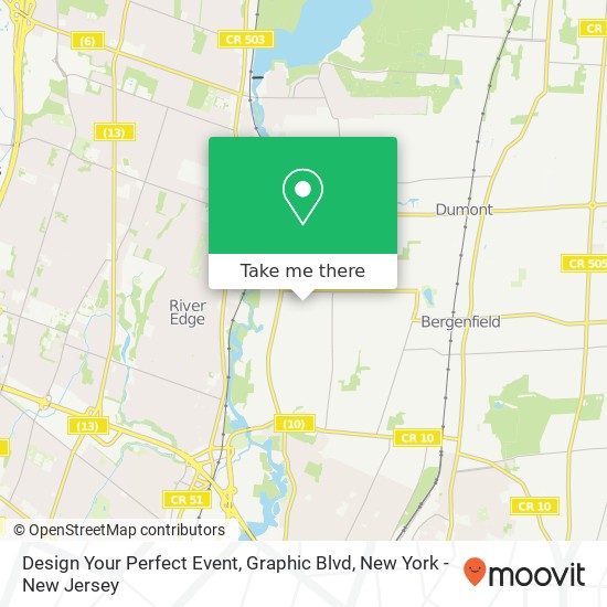 Mapa de Design Your Perfect Event, Graphic Blvd