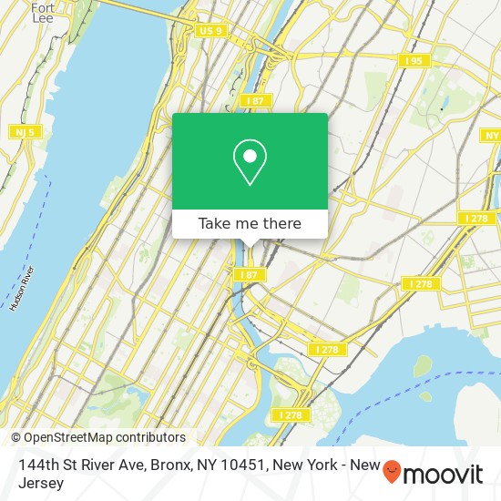 Mapa de 144th St River Ave, Bronx, NY 10451