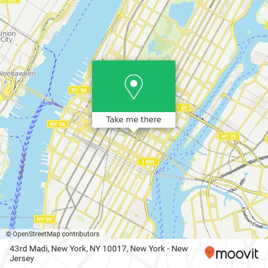 Mapa de 43rd Madi, New York, NY 10017
