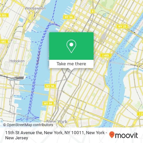 15th St Avenue the, New York, NY 10011 map