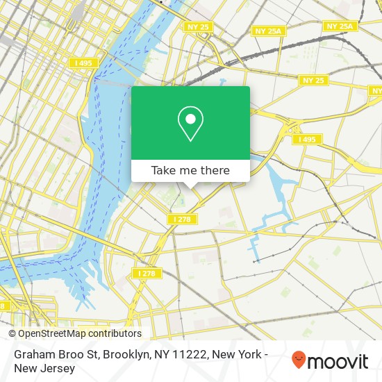 Graham Broo St, Brooklyn, NY 11222 map