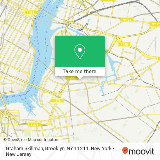 Mapa de Graham Skillman, Brooklyn, NY 11211