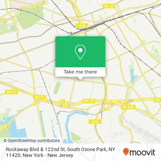 Mapa de Rockaway Blvd & 122nd St, South Ozone Park, NY 11420
