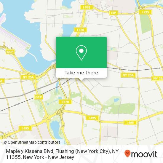 Maple y Kissena Blvd, Flushing (New York City), NY 11355 map