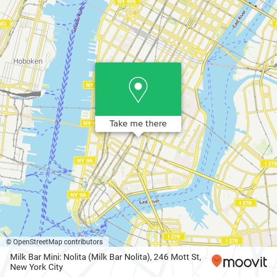 Milk Bar Mini: Nolita (Milk Bar Nolita), 246 Mott St map