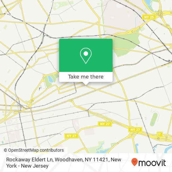 Mapa de Rockaway Eldert Ln, Woodhaven, NY 11421