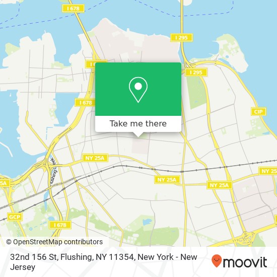 32nd 156 St, Flushing, NY 11354 map