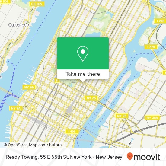 Ready Towing, 55 E 65th St map