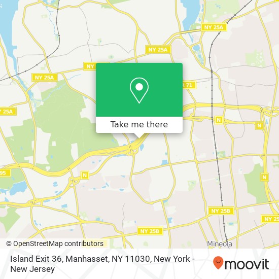 Mapa de Island Exit 36, Manhasset, NY 11030