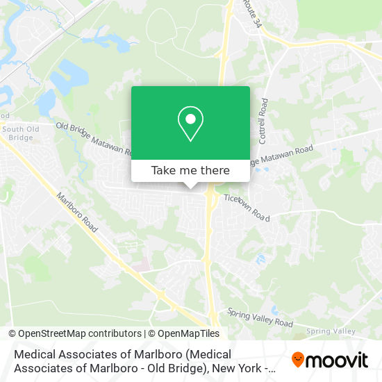Medical Associates of Marlboro (Medical Associates of Marlboro - Old Bridge) map