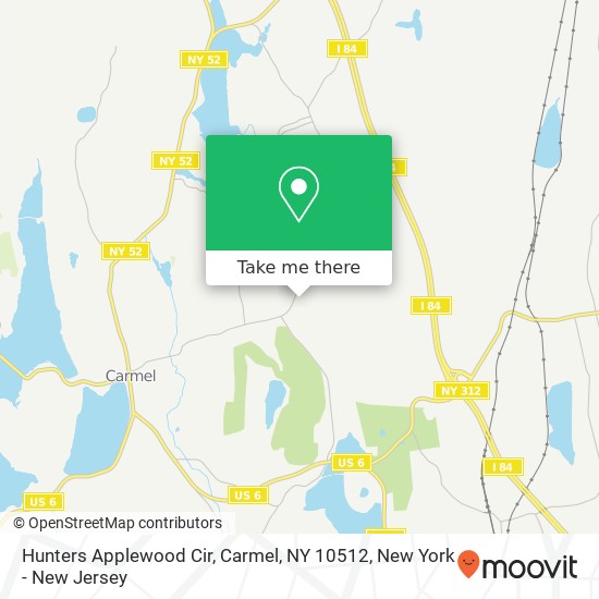 Hunters Applewood Cir, Carmel, NY 10512 map