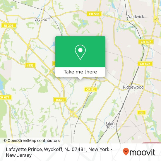 Lafayette Prince, Wyckoff, NJ 07481 map