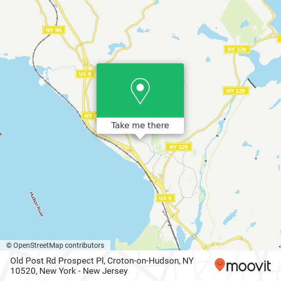 Mapa de Old Post Rd Prospect Pl, Croton-on-Hudson, NY 10520