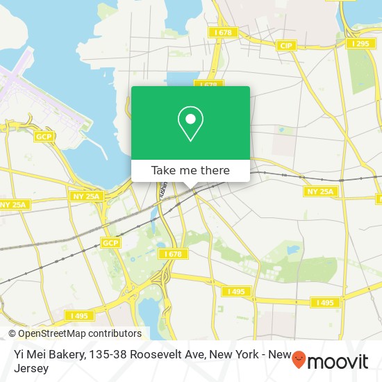 Mapa de Yi Mei Bakery, 135-38 Roosevelt Ave