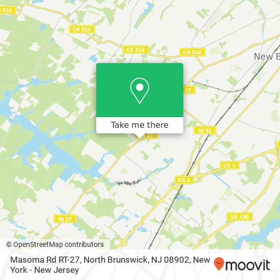 Mapa de Masoma Rd RT-27, North Brunswick, NJ 08902