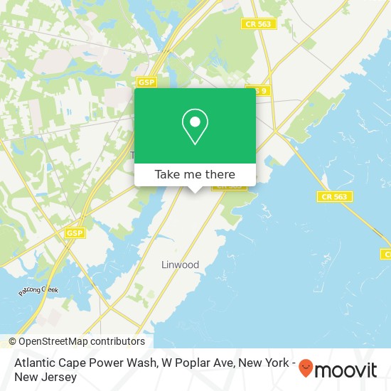 Mapa de Atlantic Cape Power Wash, W Poplar Ave