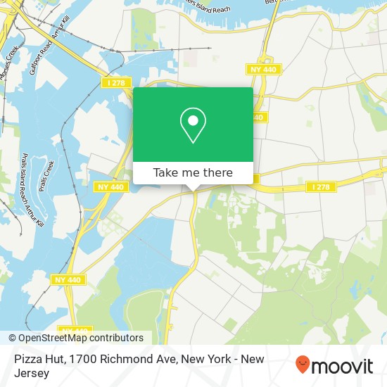 Mapa de Pizza Hut, 1700 Richmond Ave