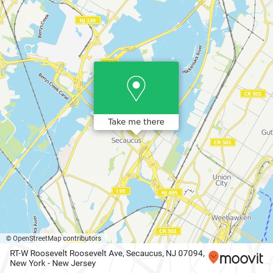 RT-W Roosevelt Roosevelt Ave, Secaucus, NJ 07094 map