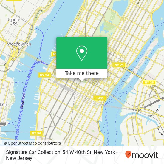 Mapa de Signature Car Collection, 54 W 40th St