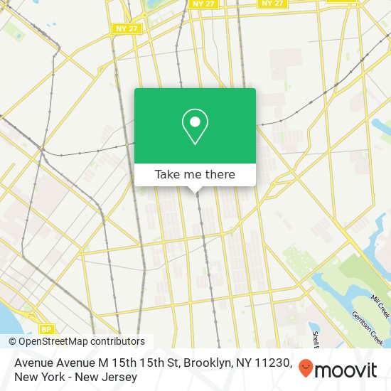 Avenue Avenue M 15th 15th St, Brooklyn, NY 11230 map