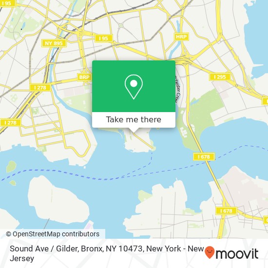 Mapa de Sound Ave / Gilder, Bronx, NY 10473