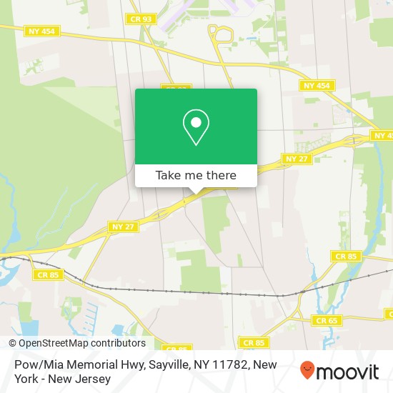 Mapa de Pow / Mia Memorial Hwy, Sayville, NY 11782