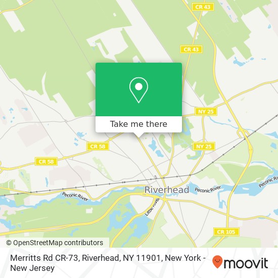 Merritts Rd CR-73, Riverhead, NY 11901 map