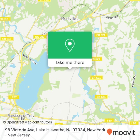 98 Victoria Ave, Lake Hiawatha, NJ 07034 map