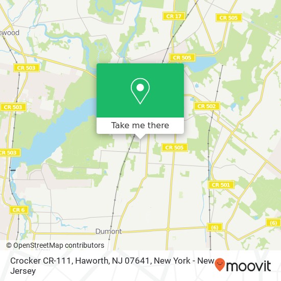 Crocker CR-111, Haworth, NJ 07641 map