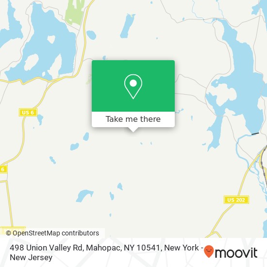 498 Union Valley Rd, Mahopac, NY 10541 map