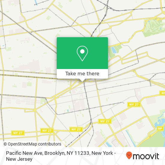 Mapa de Pacific New Ave, Brooklyn, NY 11233