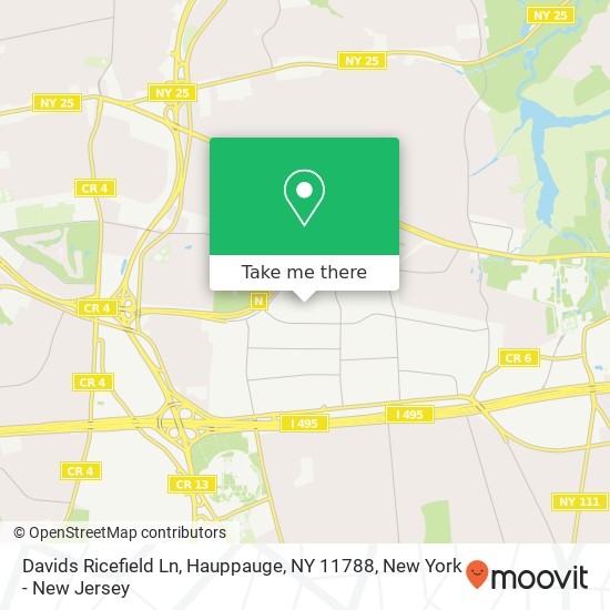 Mapa de Davids Ricefield Ln, Hauppauge, NY 11788