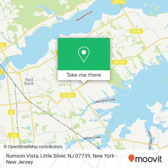 Rumson Vista, Little Silver, NJ 07739 map