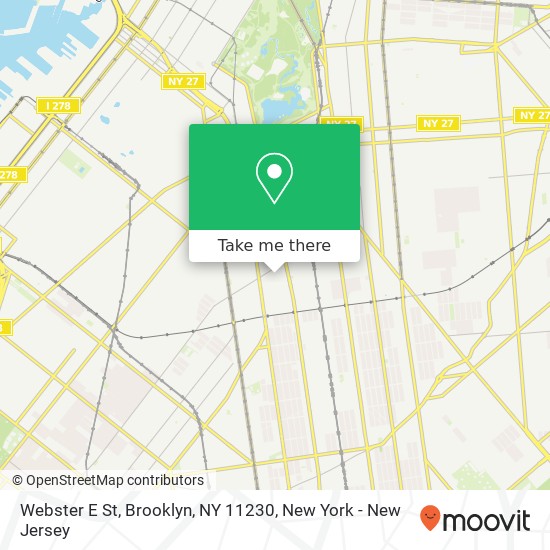 Webster E St, Brooklyn, NY 11230 map