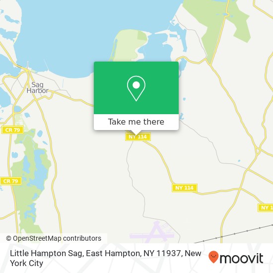 Mapa de Little Hampton Sag, East Hampton, NY 11937