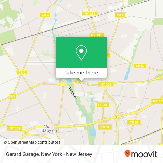 Gerard Garage map