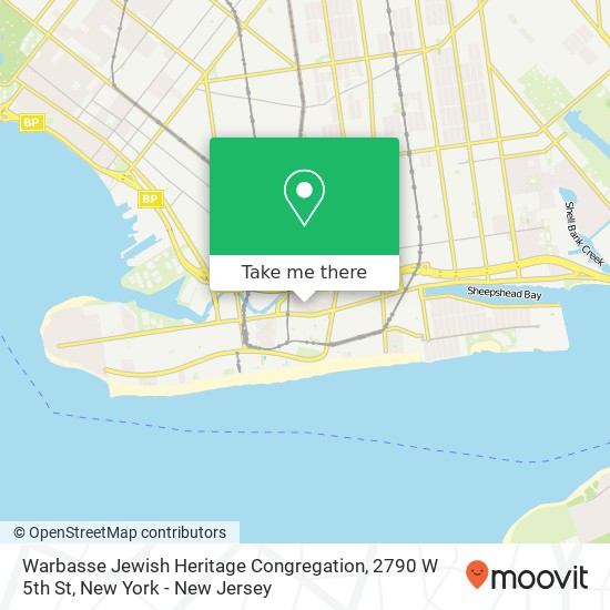 Warbasse Jewish Heritage Congregation, 2790 W 5th St map