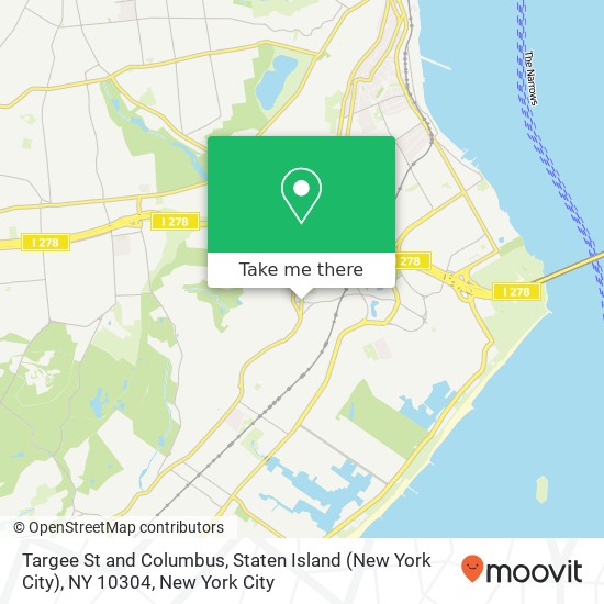 Mapa de Targee St and Columbus, Staten Island (New York City), NY 10304
