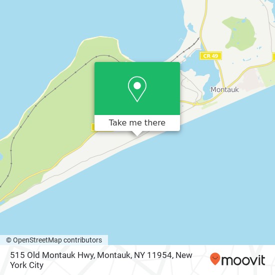 515 Old Montauk Hwy, Montauk, NY 11954 map