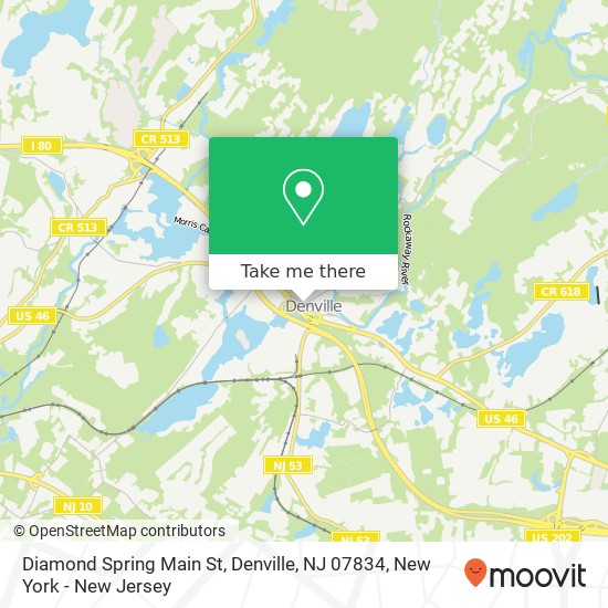 Diamond Spring Main St, Denville, NJ 07834 map