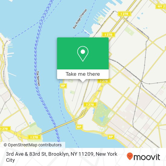 Mapa de 3rd Ave & 83rd St, Brooklyn, NY 11209