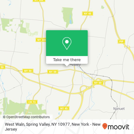 West Waln, Spring Valley, NY 10977 map