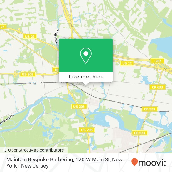 Mapa de Maintain Bespoke Barbering, 120 W Main St