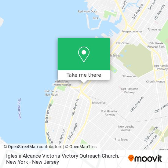 Mapa de Iglesia Alcance Victoria-Victory Outreach Church