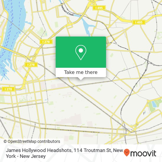 Mapa de James Hollywood Headshots, 114 Troutman St