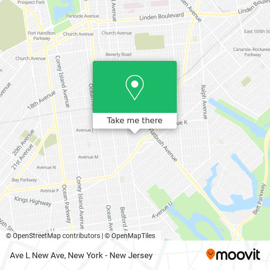 Mapa de Ave L New Ave