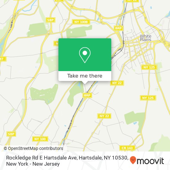 Mapa de Rockledge Rd E Hartsdale Ave, Hartsdale, NY 10530