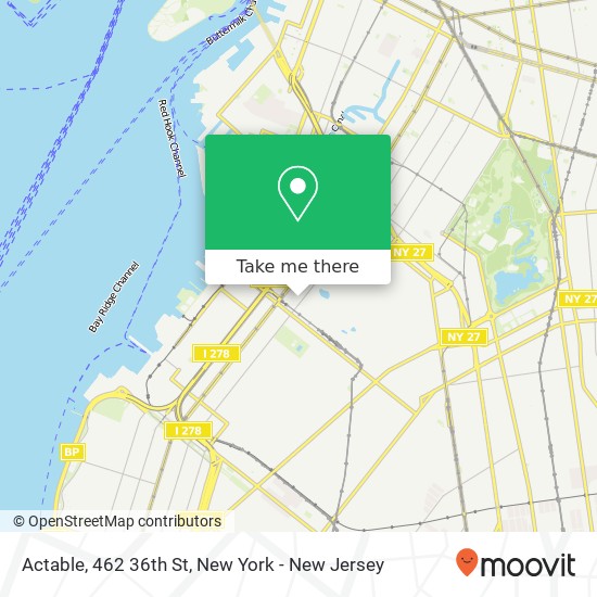 Actable, 462 36th St map