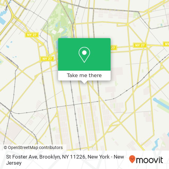 Mapa de St Foster Ave, Brooklyn, NY 11226