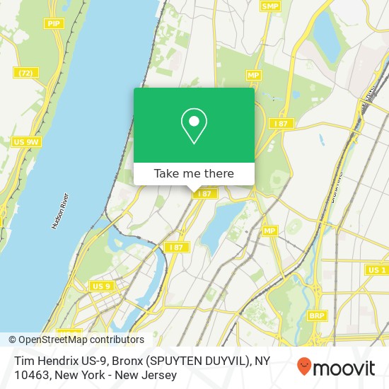 Tim Hendrix US-9, Bronx (SPUYTEN DUYVIL), NY 10463 map